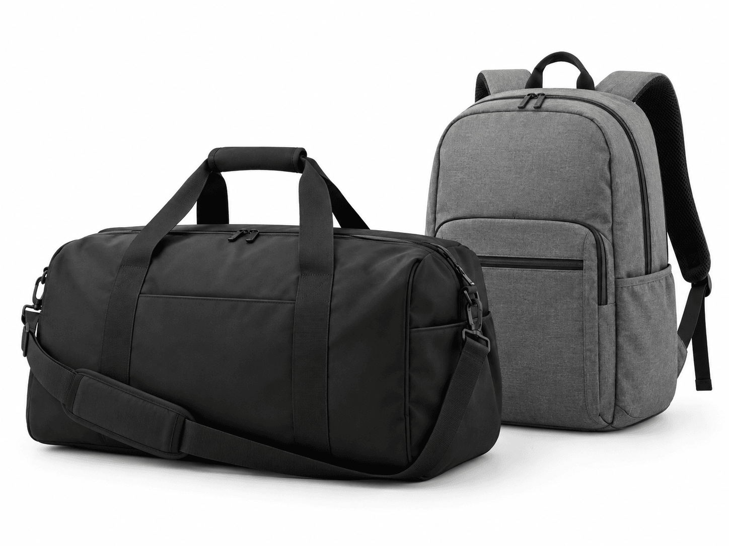 Carry-Too-Much Tasche mit roten Streifen hellgrau