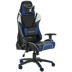 X Rocker Agility eSports Gaming-Bürodrehstuhl - blau/schwarz